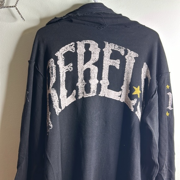 Mens Affliction Reversible Full Zip Hoodie - Picture 4 of 11